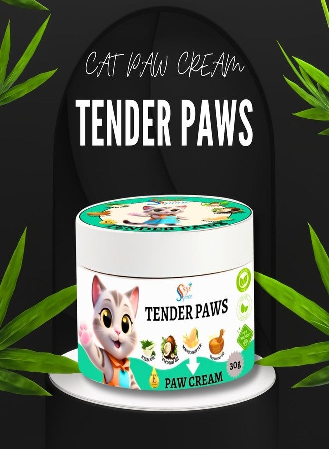 سايج سكوير كريم سيج سكوير تندر باوز لأقدام القطط - غني بزبدة الشيا وزبدة المانجو وشمع العسل لترطيب عميق | يُصلح تشققات وجفاف أقدام القطط، ويحميها من الظروف الجوية القاسية (30 غرام) (النوع 3) - Image 2